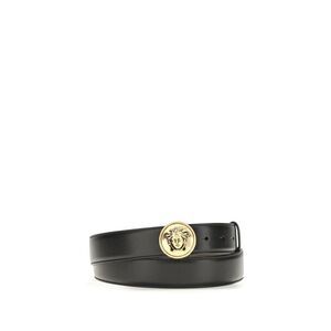 Versace Black Calf Leather Bos Taurus Regular Men's Belt